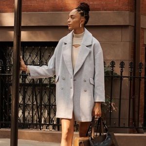 Abercrombie wool blend coat